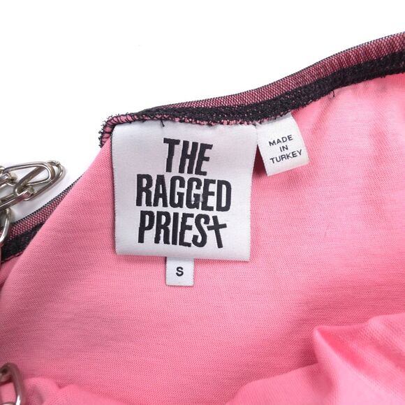 DOLLS KILL Ragged Priest Chain Strap Babydoll Slip Dress Whimsigoth 90s Coquette - Picture 2 of 7